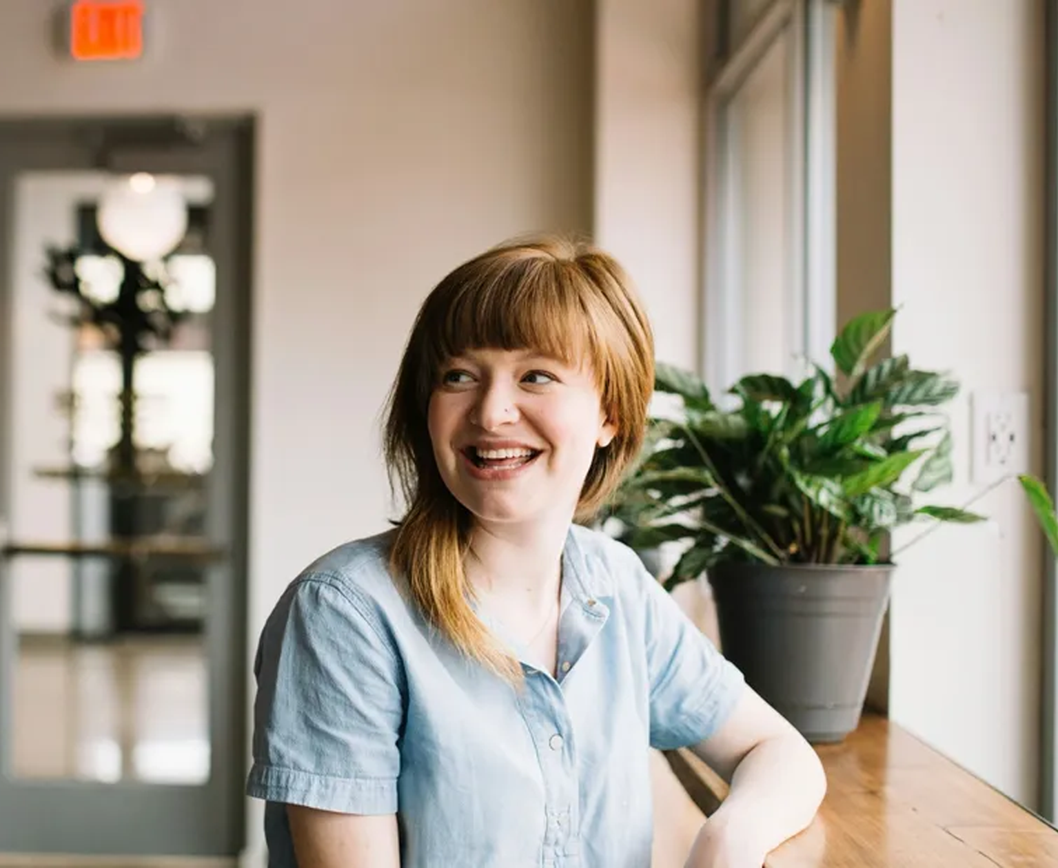 Smiling woman