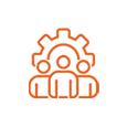Team building outline icon